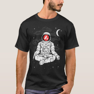 Camiseta Yoga de astronauta avalancha Avax moneda a la luna