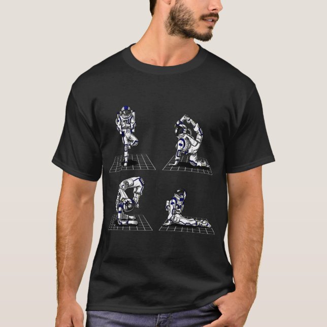 Camiseta Yoga de astronauta espacial (Anverso)