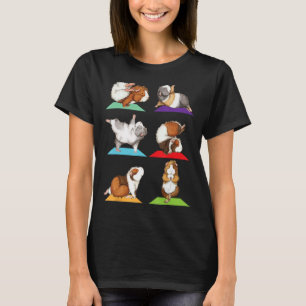 Camiseta Yoga de Cerdo de Guinea - Ejercicio de Fitness Rod