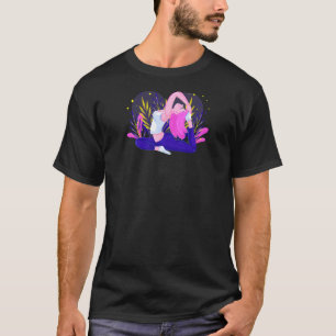 Camiseta Yoga de corazón amarillo para mujeres
