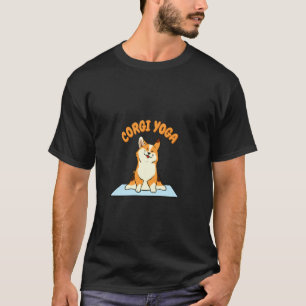 Camiseta Yoga de Corgi Meditación Espiritual Chakra