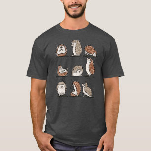 Camiseta Yoga de erizo amigos divertidos