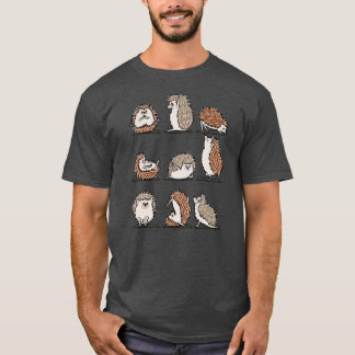 Camiseta Yoga de erizo amigos divertidos