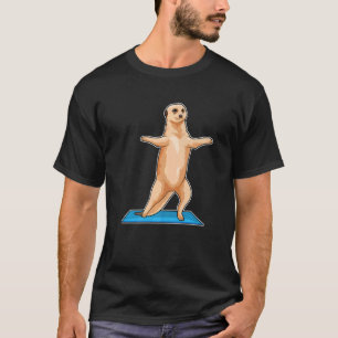 Camiseta Yoga de fitness deportivo de suricata