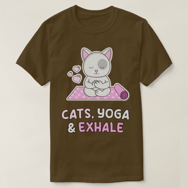 Camiseta Yoga de los gatos (Diseño del anverso)