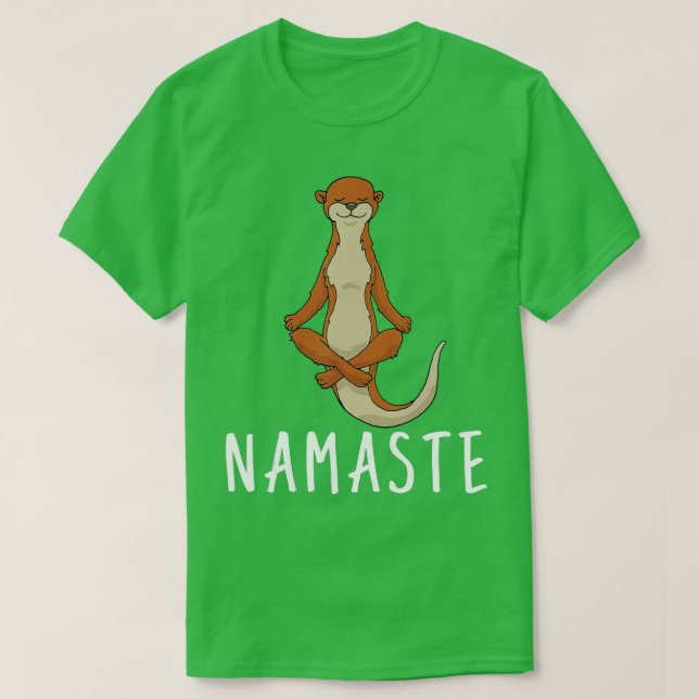 Camiseta yoga de nutria - 1 (Diseño del anverso)