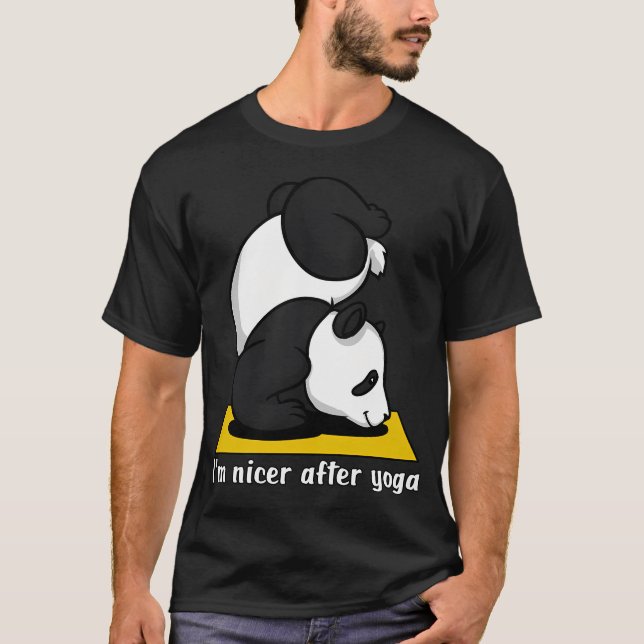 Camiseta Yoga de oso panda (Anverso)
