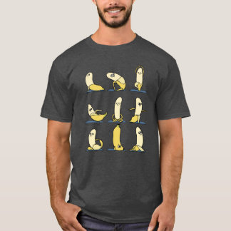 Camiseta Yoga de plátano retro