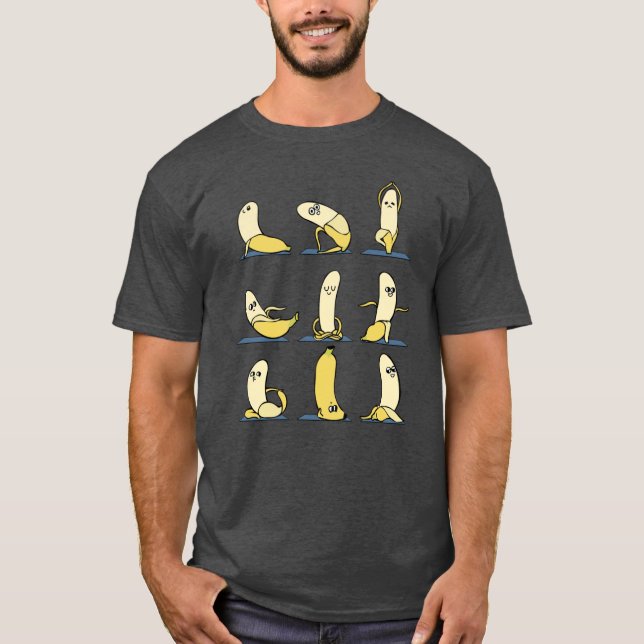 Camiseta Yoga de plátano retro (Anverso)