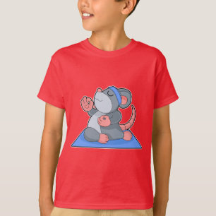 Camiseta Yoga de ratón fitness meditación
