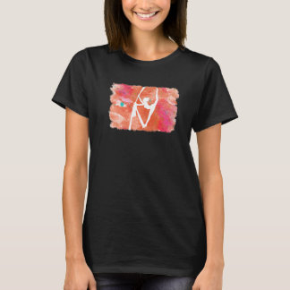 Camiseta Yoga de Seda Aérea Solo Colgando  Yoga de Seda