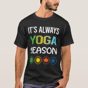 Camiseta Yoga de temporada divertida