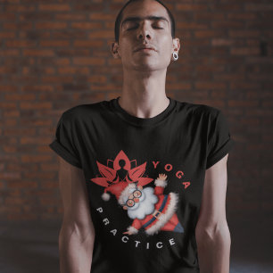 Camiseta Yoga de vacaciones con Santa Perfecto para amantes