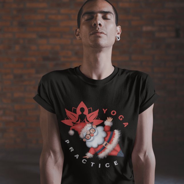 Camiseta Yoga de vacaciones con Santa Perfecto para amantes (Subido por el creador)