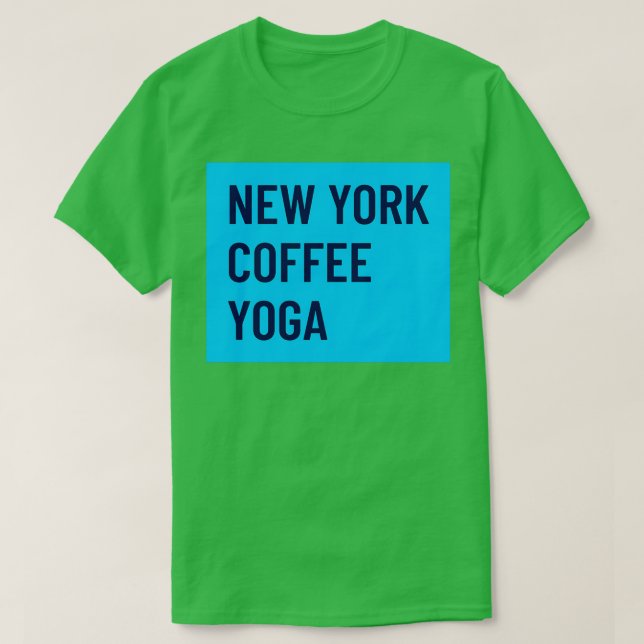 Camiseta Yoga del Café de Nueva York (Diseño del anverso)