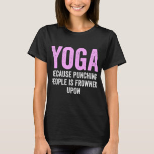 Camiseta Yoga divertida que dice meditación yoga 