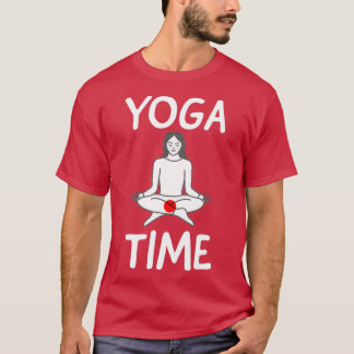 Camiseta yoga divertido yoga tiempo 8
