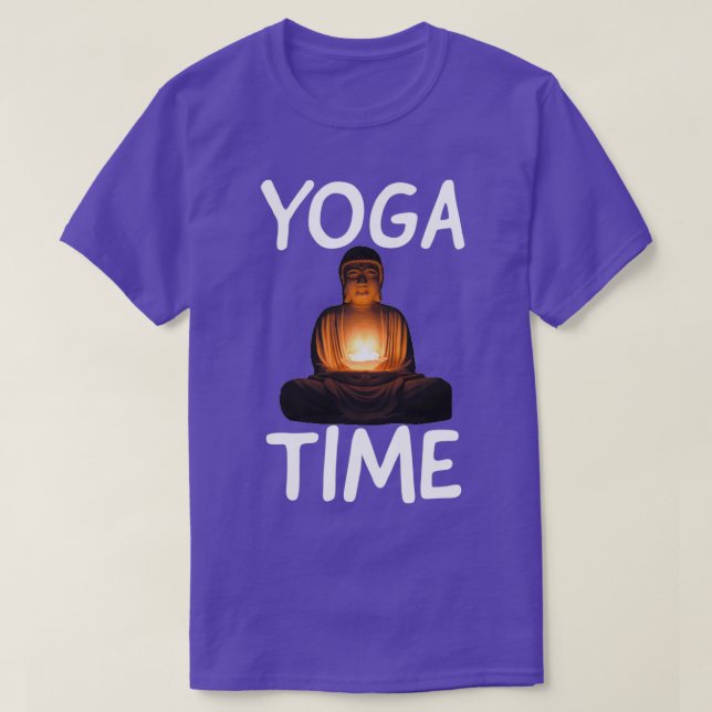 Camiseta yoga divertido yoga tiempo 9 (Diseño del anverso)