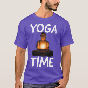 Camiseta yoga divertido yoga tiempo 9