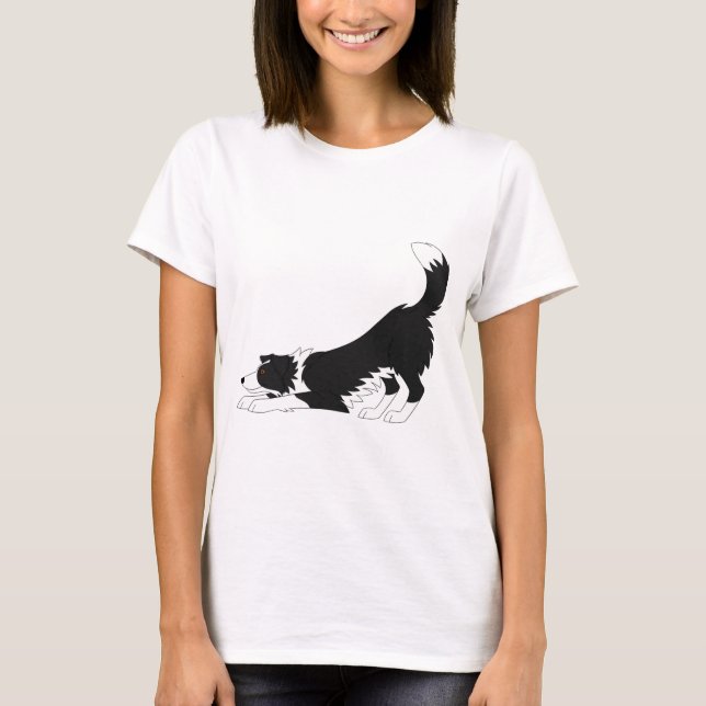 Camiseta Yoga en blanco y negro (Anverso)