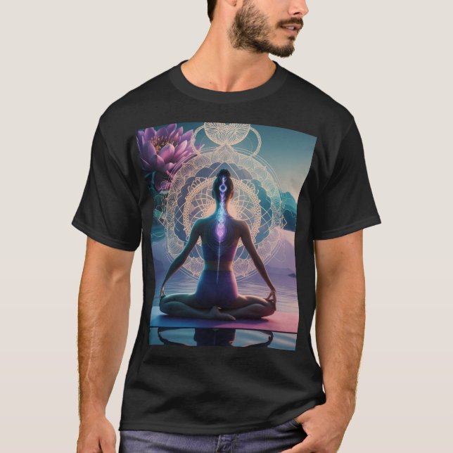 Camiseta Yoga en la naturaleza: Serenidad y equilibrio (Anverso)