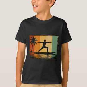 Camiseta Yoga en Standup Paddle Board para hombres de surf 