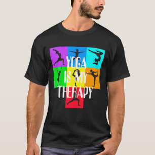 Camiseta Yoga es mi terapia Chakra Colores Meditación Namas