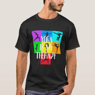 Camiseta Yoga es mi terapia Chakra Colores Meditación Namas