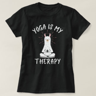 Camiseta Yoga es mi terapia – Edición Llama