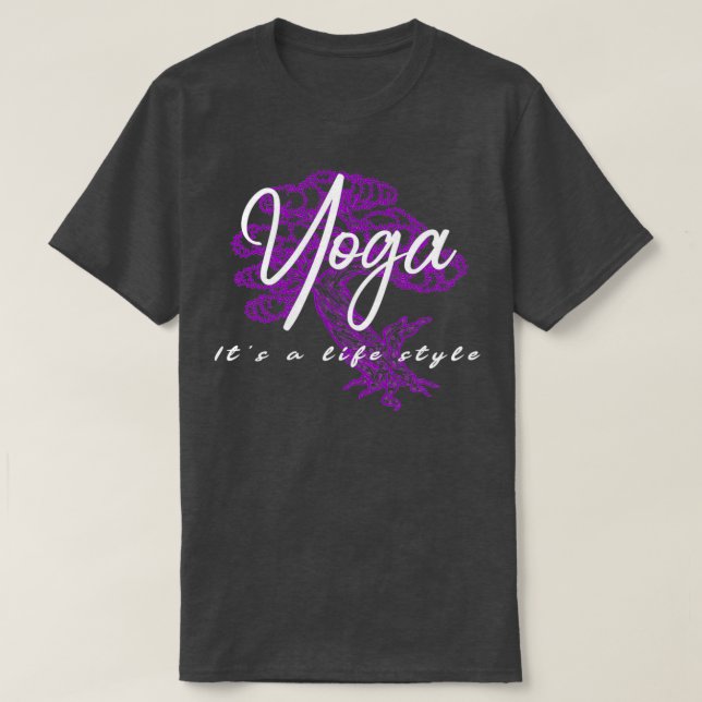 Camiseta Yoga es un estilo de vida (Diseño del anverso)