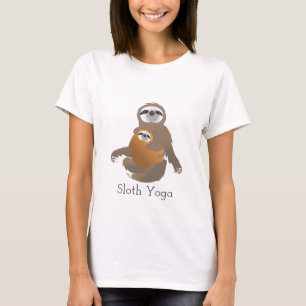 Camiseta Yoga eslovaco con mamá y bebé