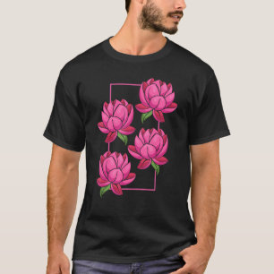 Camiseta Yoga Espiritual Floral Boho Pilates Asiático Loto