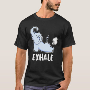 Camiseta Yoga Exhale Elefante Para Elefante