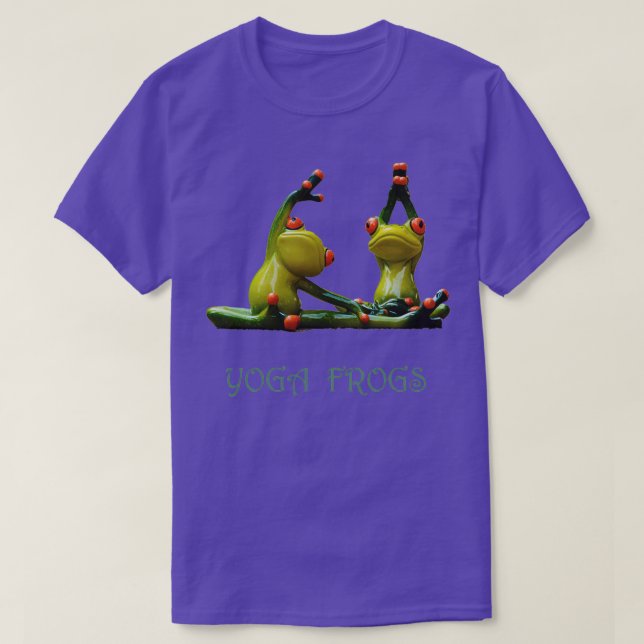 Camiseta Yoga Frogs Fitness Design 1 (Diseño del anverso)