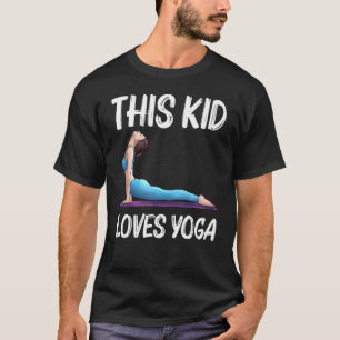 Camiseta Yoga Genial Para Niños Yogui Ejercicio Físico El
