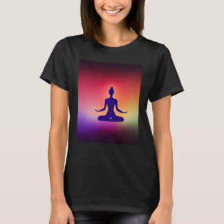Camiseta Yoga Girl Female Sun Salutation Meditation Chakra 