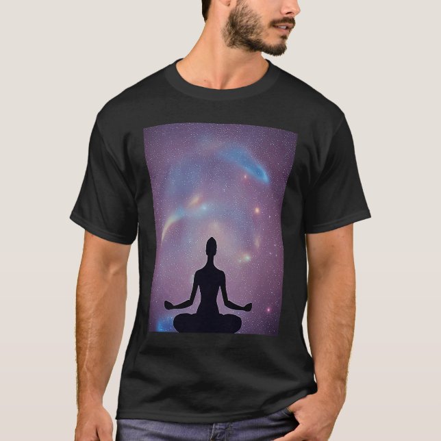 Camiseta Yoga Girl Female Sun Salutation Meditation Chakra  (Anverso)