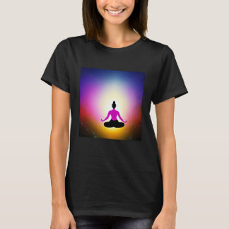 Camiseta Yoga Girl Female Sun Salutation Meditation Chakra 