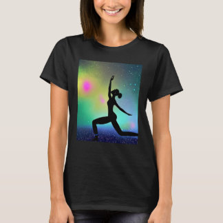 Camiseta Yoga Girl Female Sun Salutation Meditation Chakra 