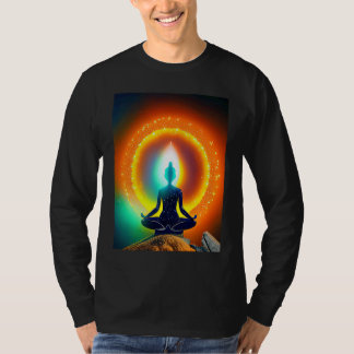 Camiseta Yoga Girl Female Sun Salutation Meditation Chakra 