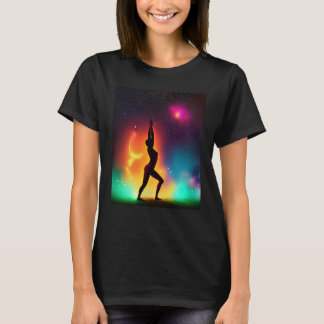 Camiseta Yoga Girl Female Sun Salutation Meditation Chakra 