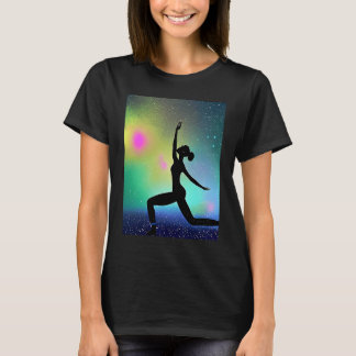 Camiseta Yoga Girl Female Sun Salutation Meditation Chakra 
