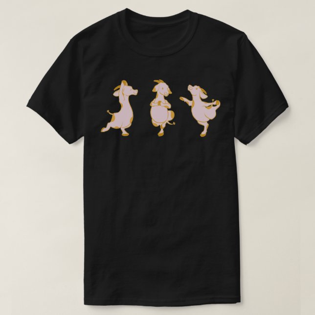 Camiseta Yoga Golden Goat al amanecer (Diseño del anverso)