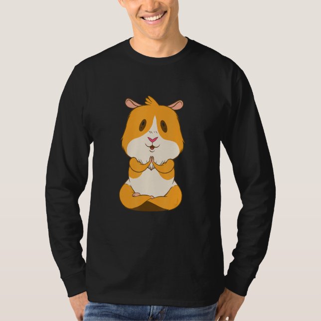 Camiseta Yoga Guinea Pig Meditation (Anverso)