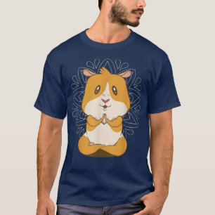 Camiseta Yoga guineano de meditación de cerdos