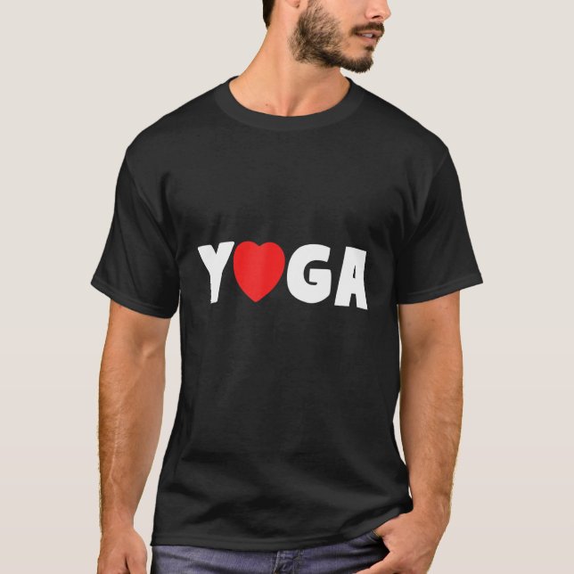 Camiseta Yoga Heart Love Yogi Fitness (Anverso)