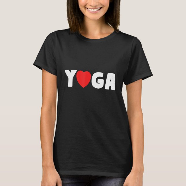 Camiseta Yoga Heart Love Yogi Fitness (Anverso)