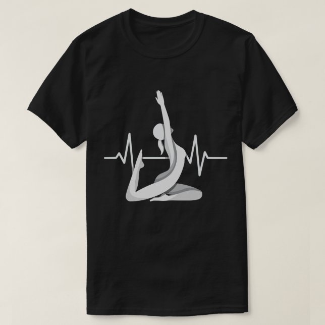 Camiseta Yoga Heartbeat Mindful Energy (Diseño del anverso)