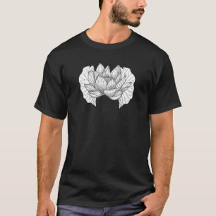 Camiseta Yoga Hoja de Loto Entrenamiento de Yogi Yoga