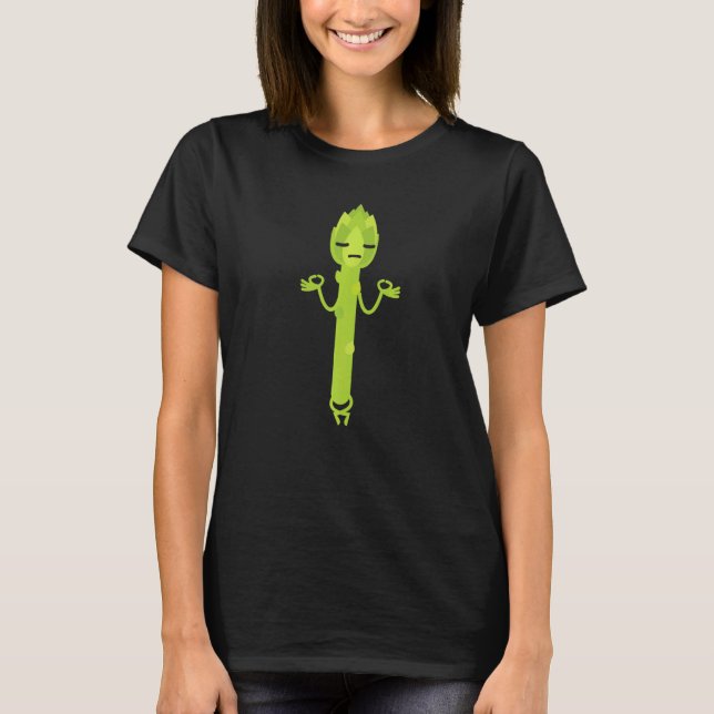 Camiseta Yoga Instructor Asparagus  Vegan Vegetable Vegetar (Anverso)